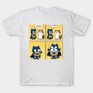 Cute Funny Batman Cat T-Shirt